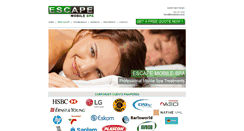 Desktop Screenshot of escapespa.co.za