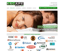 Tablet Screenshot of escapespa.co.za